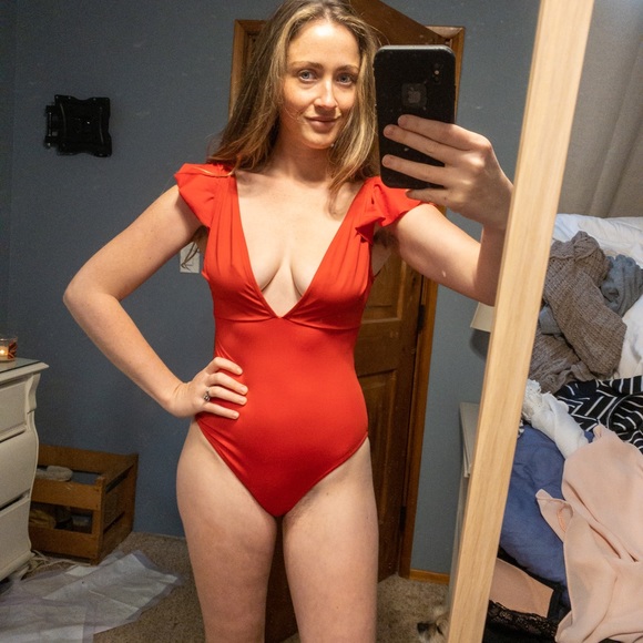 ASOS Red One Piece - Picture 2 of 5